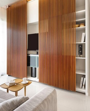 Slatted wood panel | photo credit Floriane Lemarie http://www.flemarie.fr/