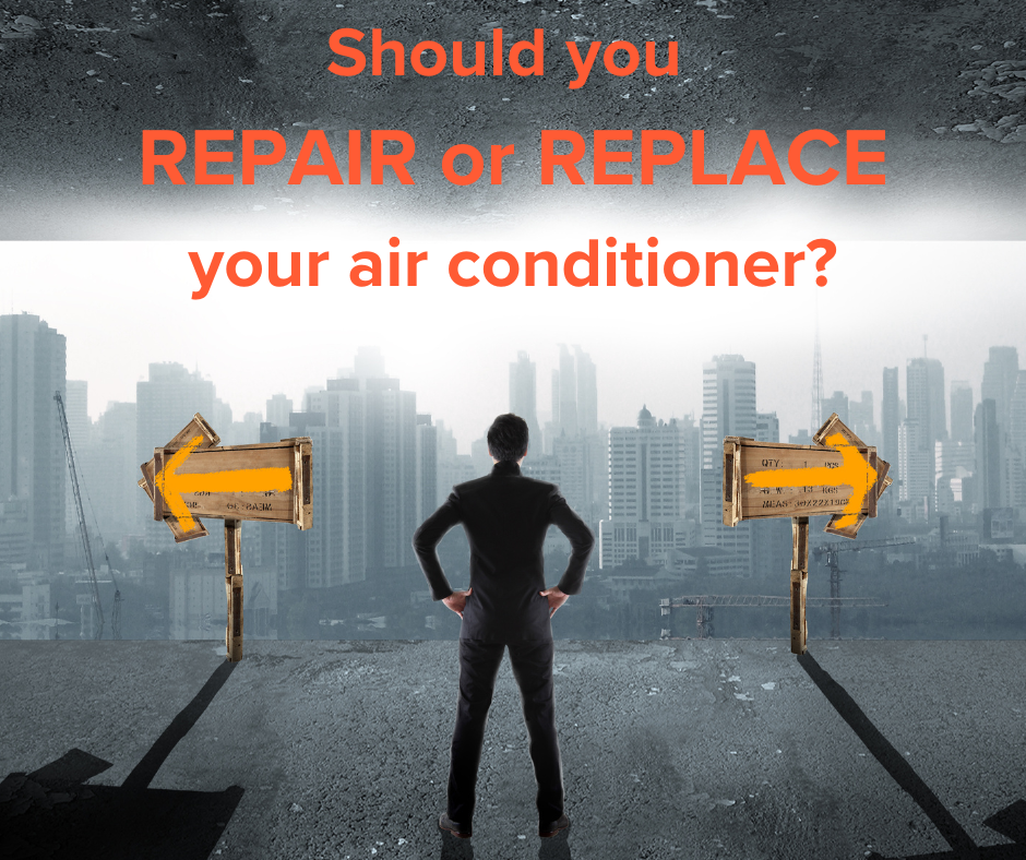 hvac repair vs hvac replacement